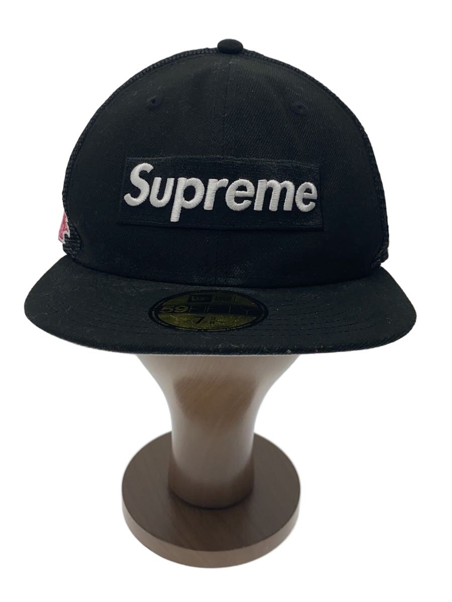 【中古】Supreme◆旗がしら/7 5/8/ポリエステル/BLK/無地/メンズ//【服飾雑貨他】