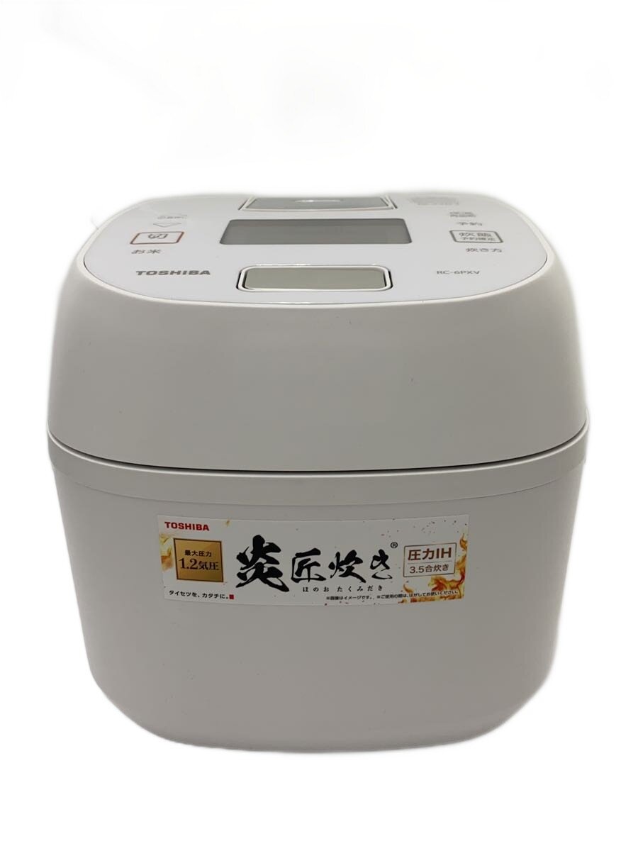【中古】TOSHIBA◆炊飯器 RC-6PXV(W)//【家電・視覚性・オーディオ】