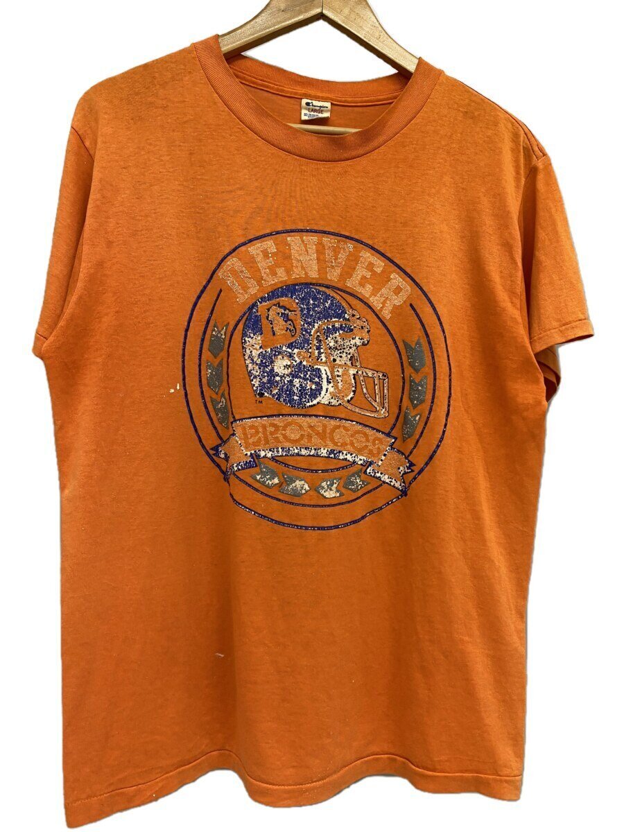 【中古】Champion◆90s/プルオーバー/L/綿織物/ORN【メンズウェア】