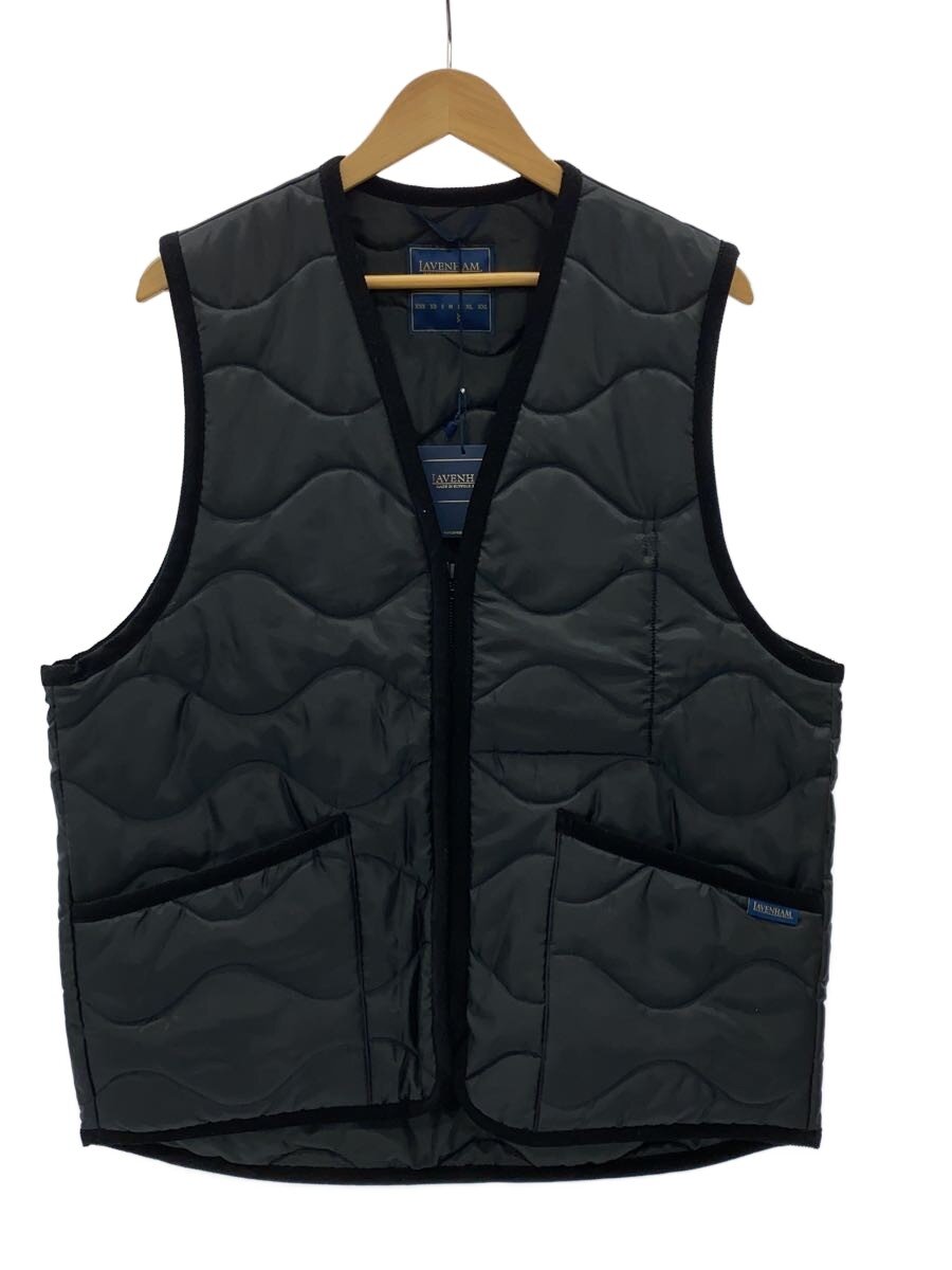 【中古】LAVENHAM◆YLEVE別注/キルティングより良い/4/ポリエステル/GRY/無地/LV6040 893【メンズウェア】