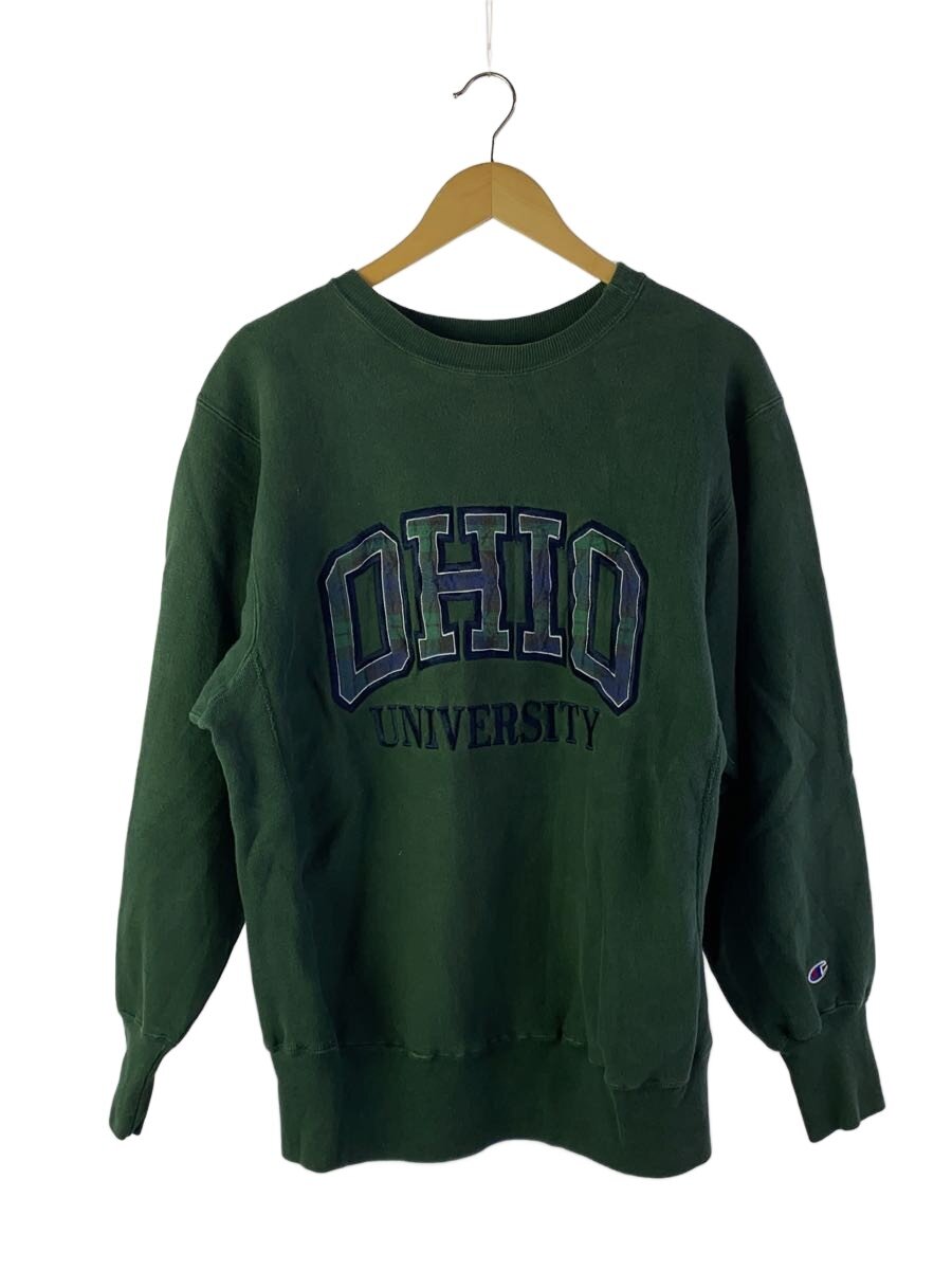 【中古】Champion◆90s/REVERSE WEAVE/USA製/汗水/XL/綿織物/GRN//【メンズウェア】