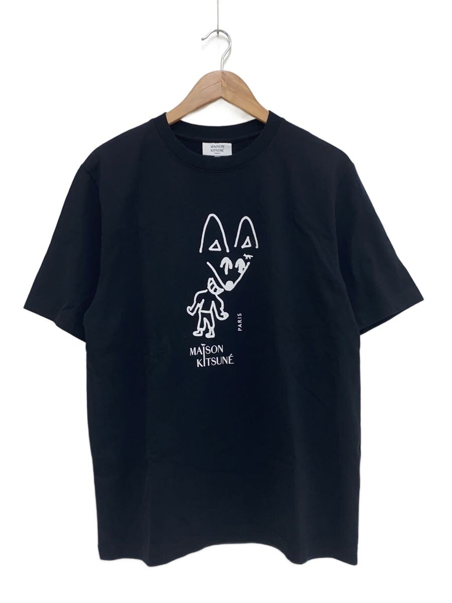 【中古】MAISON KITSUNE◆KITSUNE Print T Shirts/M/コットン/BLK/PM00116KJ7025//【メンズウェア】｜2ｎｄ STREET 店
