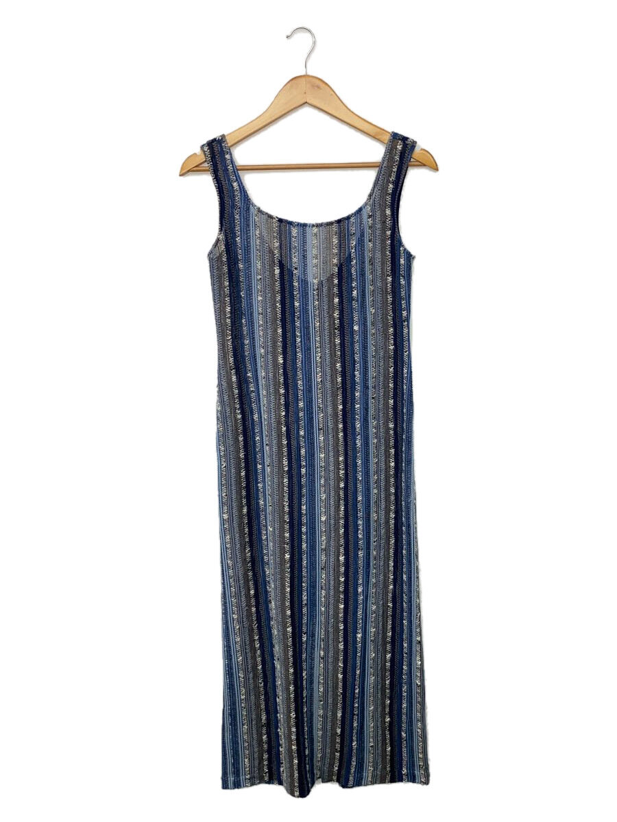【中古】mame kurogouchi◆RASCHEL STRIPE JERSEY SLEEVELESS DRESS/コットン/BLU/MM23SS-JS049【レディースウェア】｜2ｎｄ STREET 店