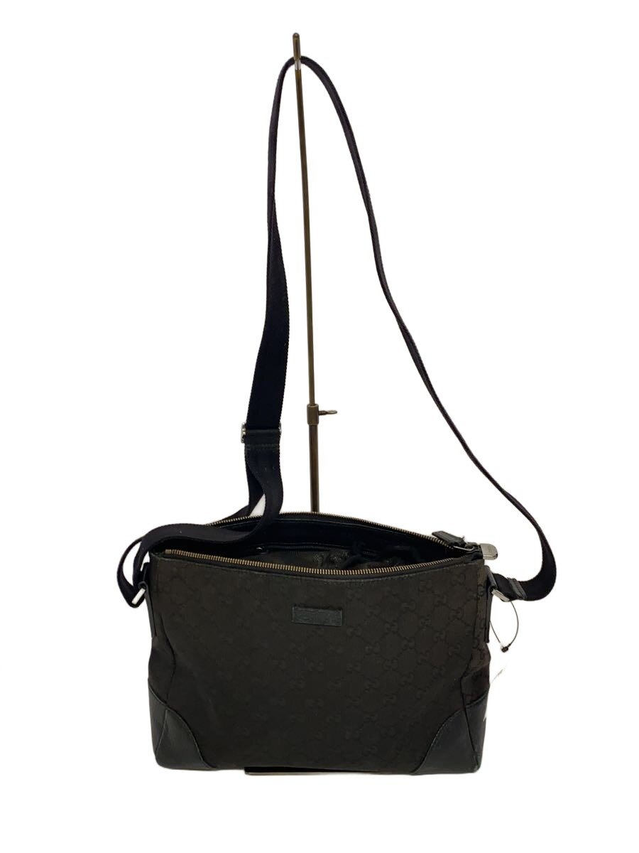 【中古】GUCCI◆ショルダーバッグ_GGキャンバス/キャンバス/BLK【バッグ】｜2ｎｄ STREET 店
