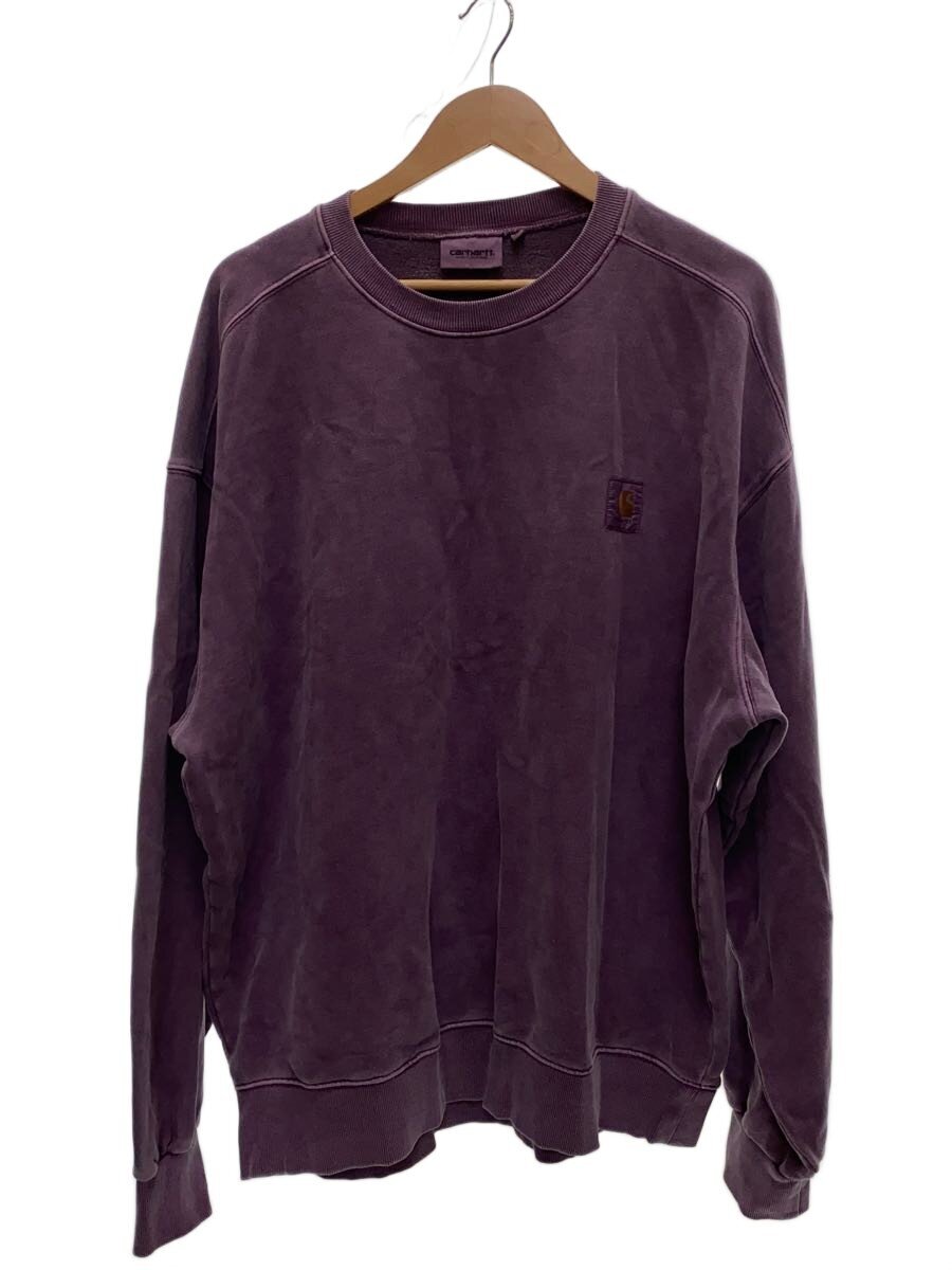 【中古】Carhartt◆VISTA SWEAT/汗水/LL/綿織物/パープル/無地【メンズウェア】