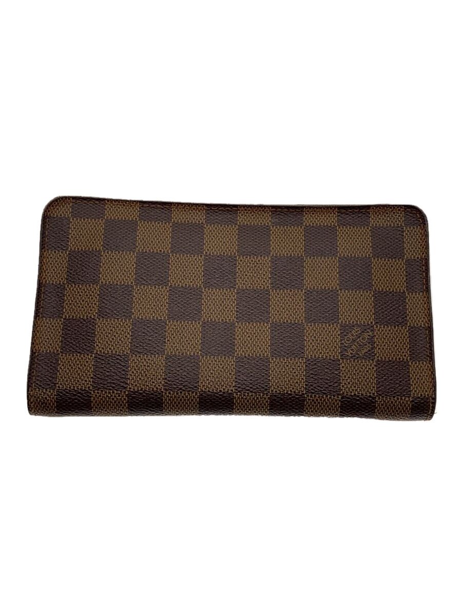 【中古】LOUIS VUITTON◆ポルト・モネ・ジップ_ダミエ・エベヌ_BRW/PVC/BRW/レディース【服飾雑貨他】｜2ｎｄ STREET 店