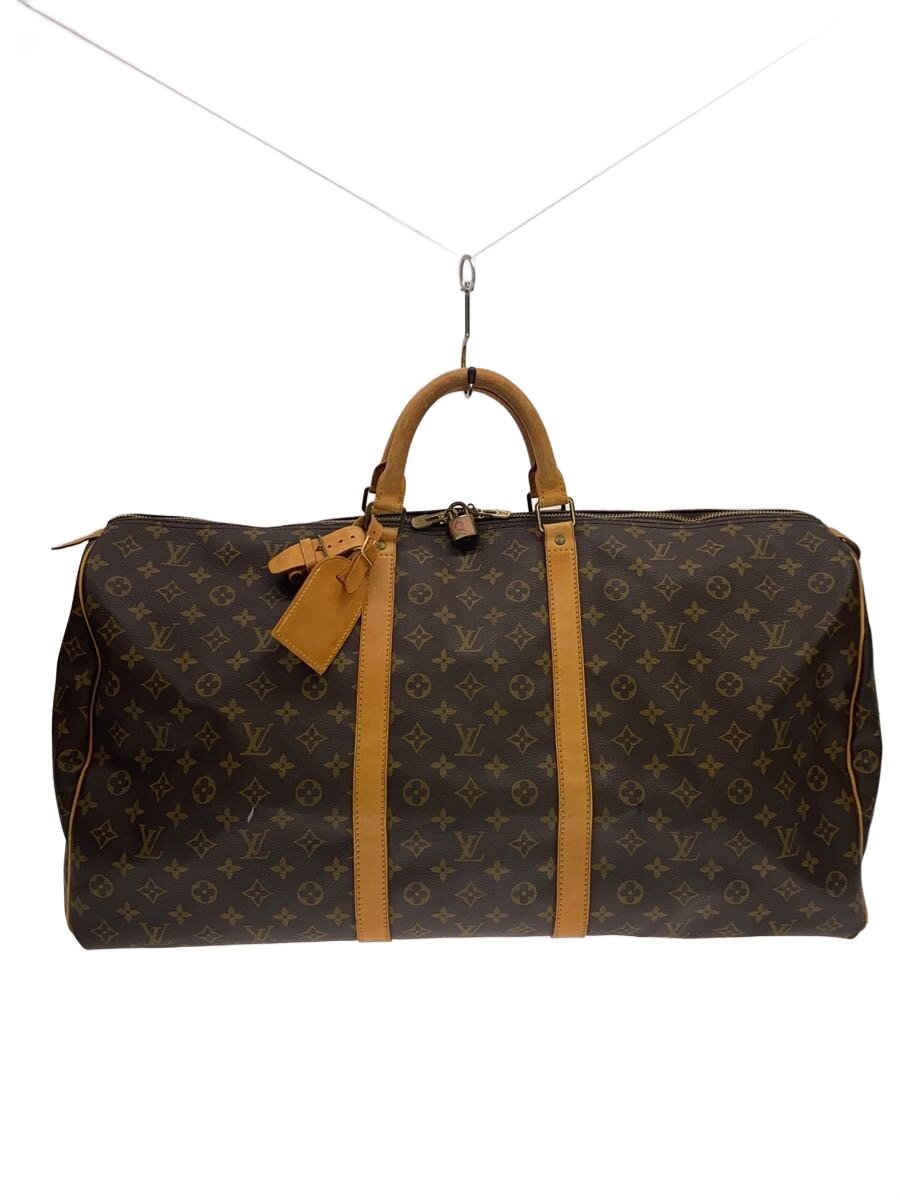 【中古】LOUIS VUITTON◆キーポル60_モノグラム・帆布/PVC/BRW【御徒面子】