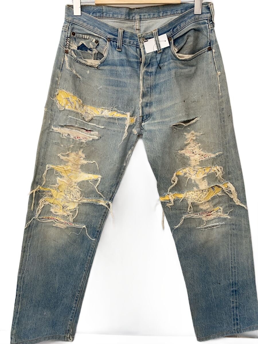 【中古】Levi&rsquo;s◆70s/66前期/501/ボタン裏6/リペア有/ストレートパンツ/コットン/IDG【メンズウェア】｜2ｎｄ STREET 店 24,572円