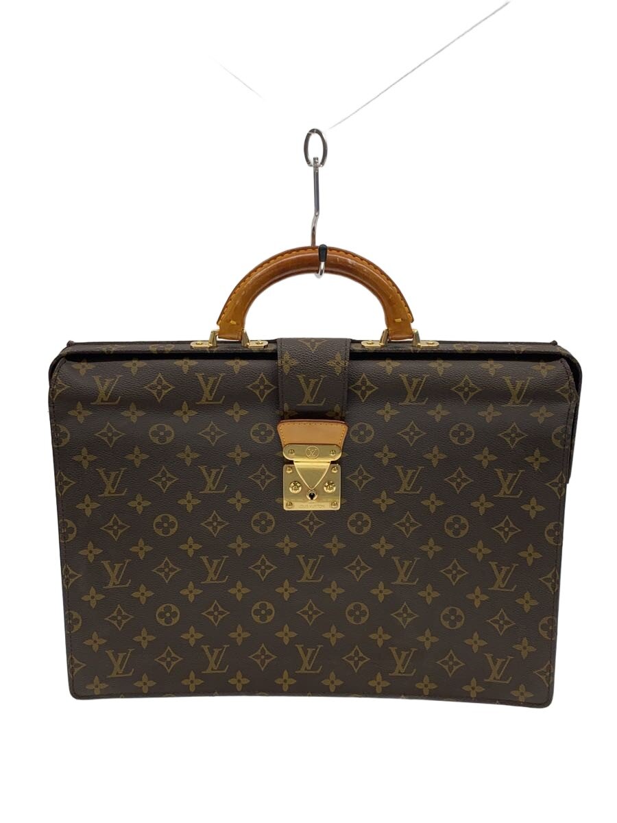 【中古】LOUIS VUITTON◆御徒面子/なめし革/BRW/モノグラム/M53305【御徒面子】
