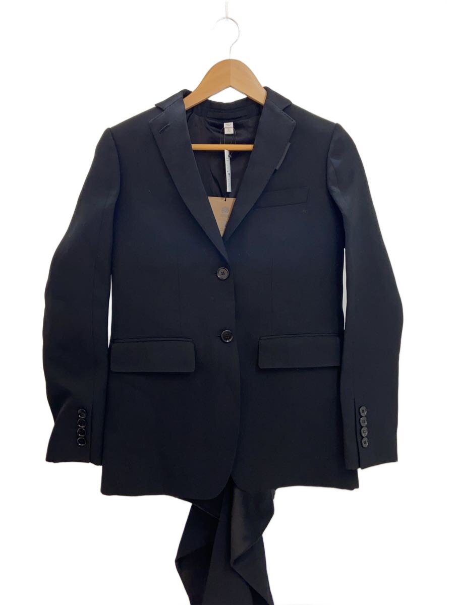 【中古】BURBERRY◆テーラードジャケット/34/羊毛/黒いこと/8046742//【レディース御召しもの】