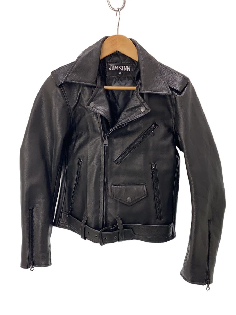 【中古】JIMSINN/ダブルライダースジャケット/32/牛革/BLK/無地【レディースウェア】｜2ｎｄ STREET 店