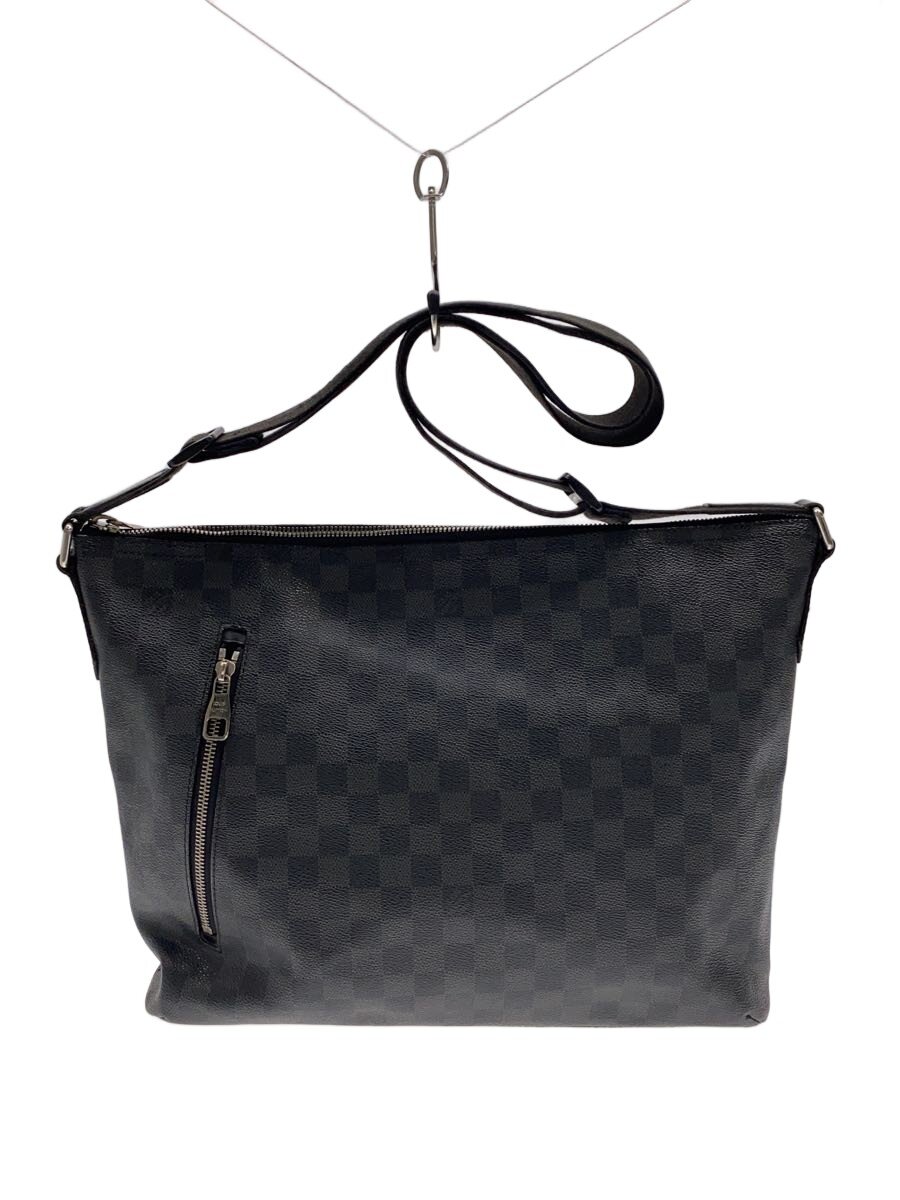 【中古】LOUIS VUITTON◆ダニエルMM_ダミエ・グラフィット/PVC/BLK/総柄【御徒面子】