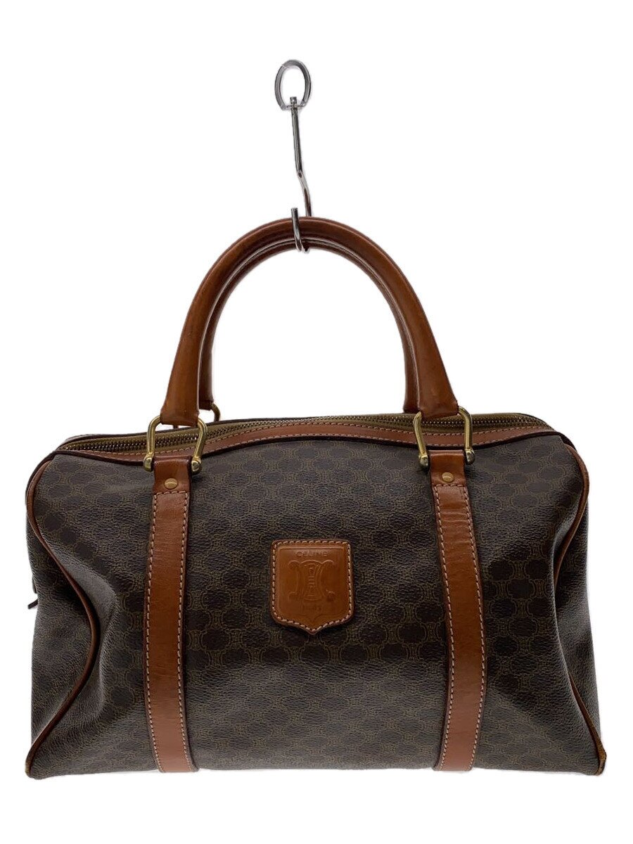 【中古】CELINE◆ボストンバッグ/PVC/BRW【御徒面子】