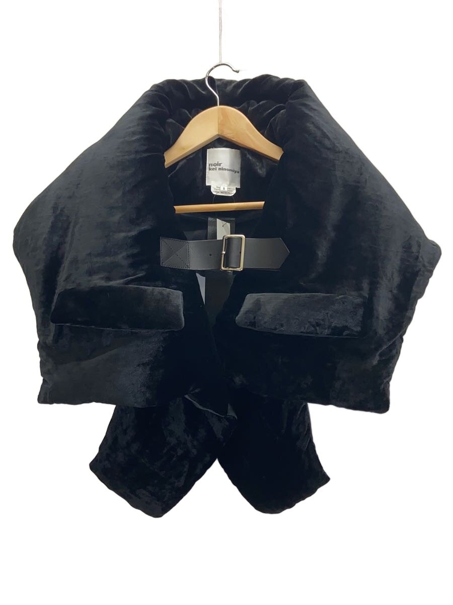 【中古】noir kei ninomiya◆より良い/ポンチョ/2WAY/S/天鵞絨/BLK/3J-V010【レディース御召しもの】