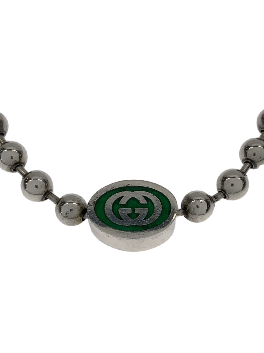 【中古】GUCCI◆首飾り/SV925/SLV/いの一番無/メンズ/701611/インターロッキング/どんぶり鉢チェーン店//【服飾雑貨他】