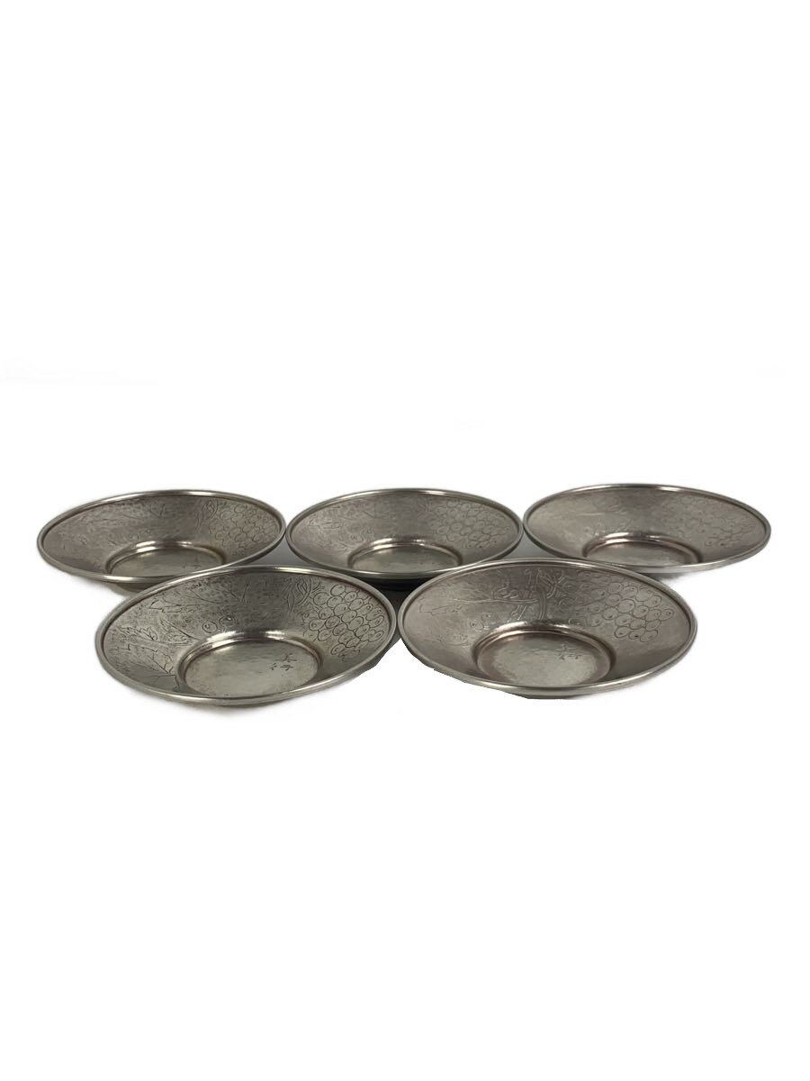 【中古】茶托/豊玉想/帖佐美行和食器その他/5点セット/SLV【キッチン用品】