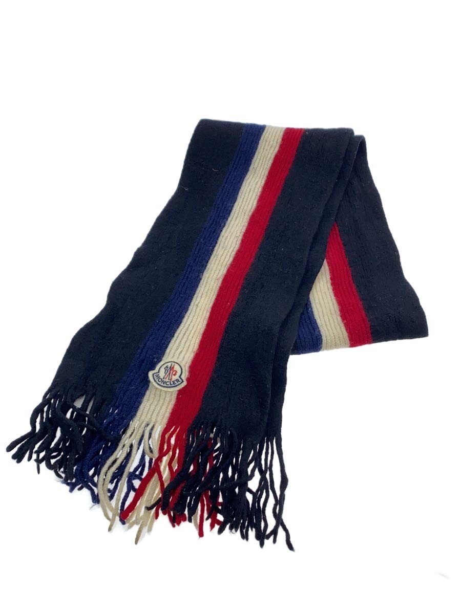 【中古】MONCLER◆えり巻き/羊毛/BLK/メンズ/12 091 00026 00 02292//【服飾雑貨他】