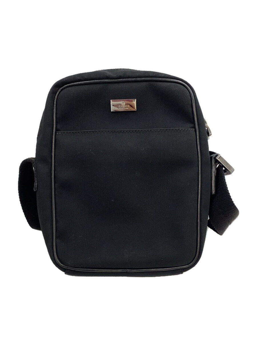 【中古】GUCCI◆ショルダーバッグ/--/BLK/無地//【御徒面子】