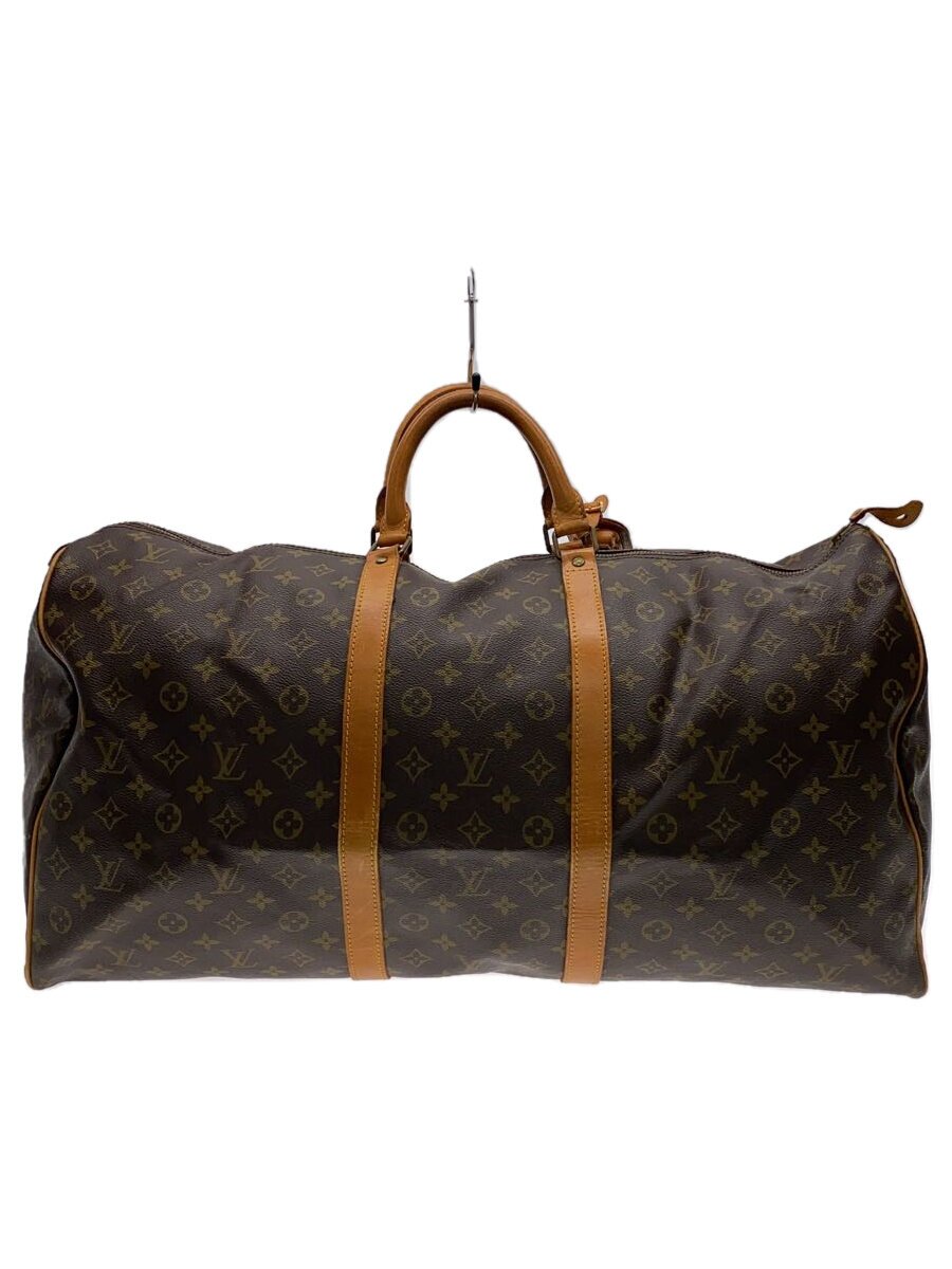 【中古】LOUIS VUITTON◆キーポル60_モノグラム・帆布_BRW/PVC/BRW【御徒面子】