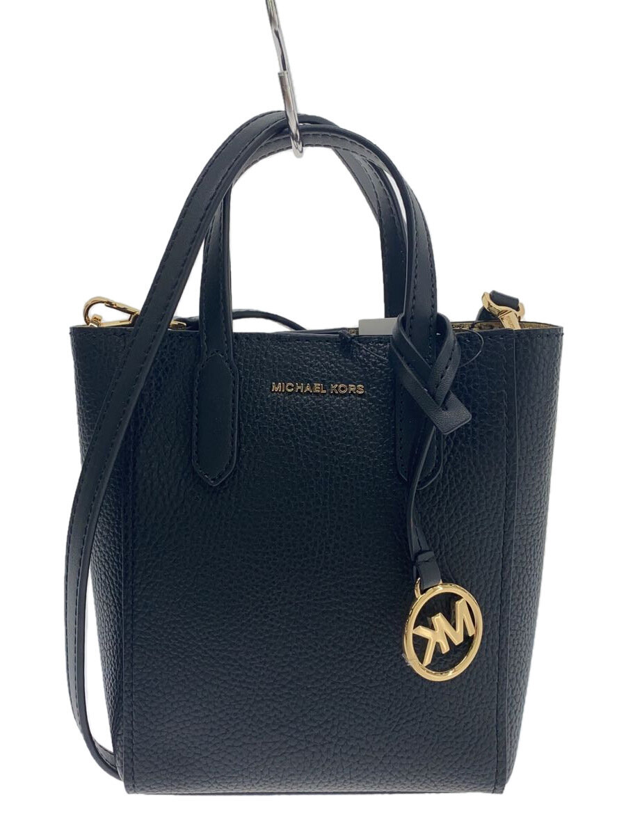 【中古】MICHAEL KORS◆ハンドバック/なめし革/BLK/32H3G5SC0I【御徒面子】