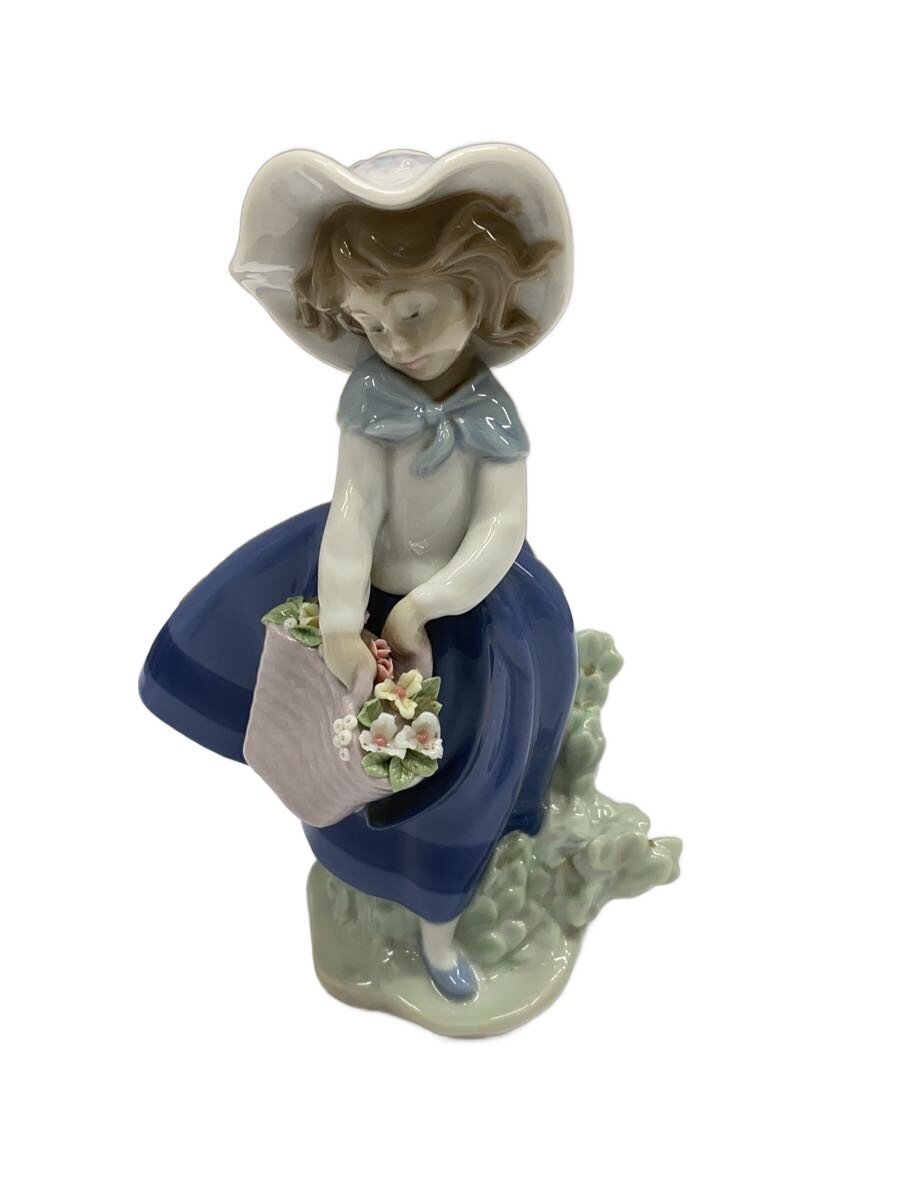 【中古】Lladro◆室内装飾雑貨/マルチ色合い/好いたらしいな花ばかり【室内装飾小物・日用雑貨】 インテリア・寝具・収納-その他