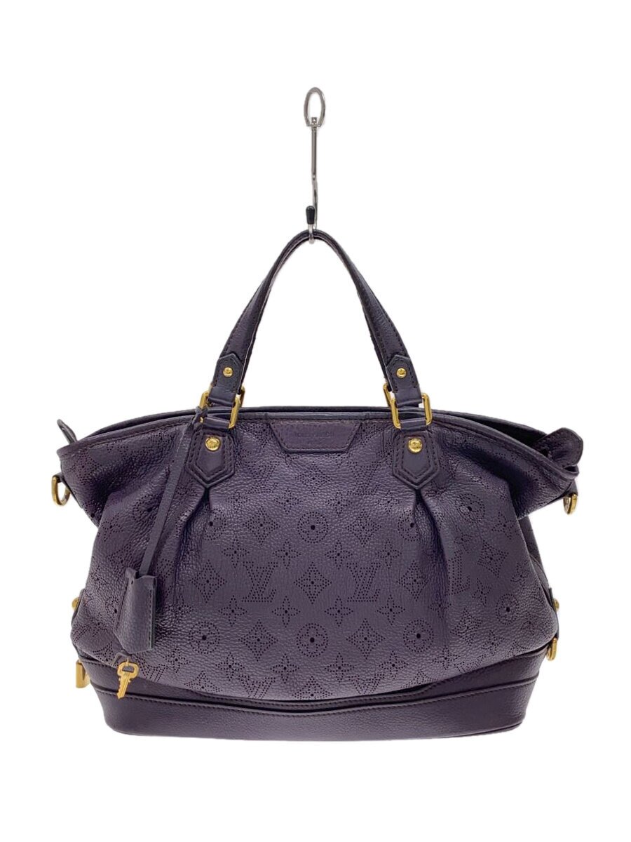 【中古】LOUIS VUITTON◆中心柱PM_マヒナ_PUP/なめし革/パープル/【御徒面子】