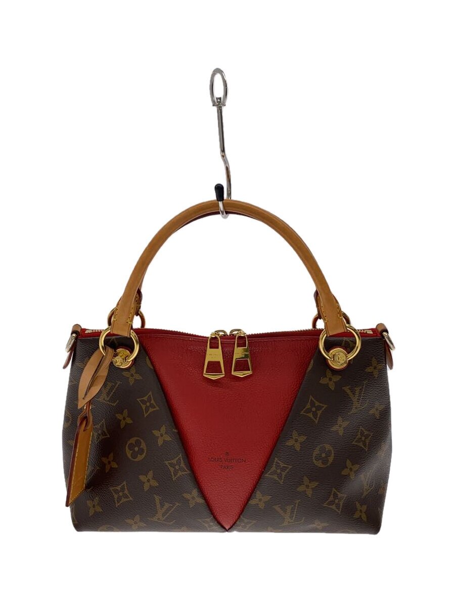【中古】LOUIS VUITTON◆VトートBB_モノグラム・キャンバス_スリーズ/レザー/ブラウン/レッド/総柄【バッグ】｜2ｎｄ STREET 店