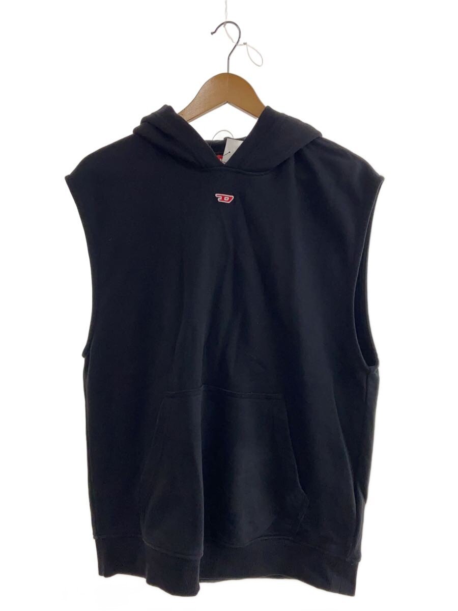 【中古】DIESEL◆S-BOXT-SL-D/パーカー/S/綿織物/BLK/無地/0GEAD【レディースお召しもの】