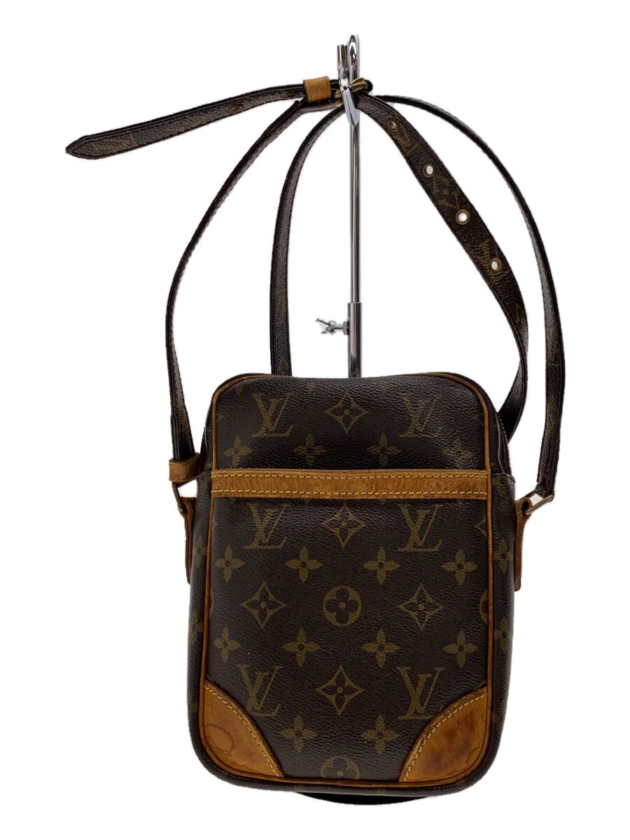 【中古】LOUIS VUITTON◆2)ダヌーブ_モノグラム・帆布_BRW/PVC/BRW【御徒面子】