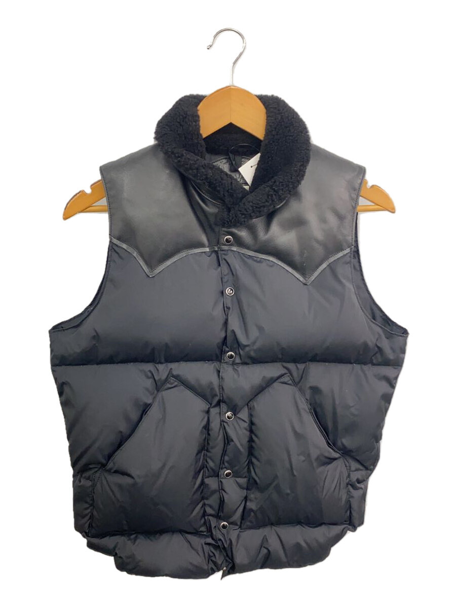 【中古】Rocky Mountain Featherbed◆CHRISTY VEST/落ちこむより良い/36/ナイロン/BLK/無地【メンズウェア】