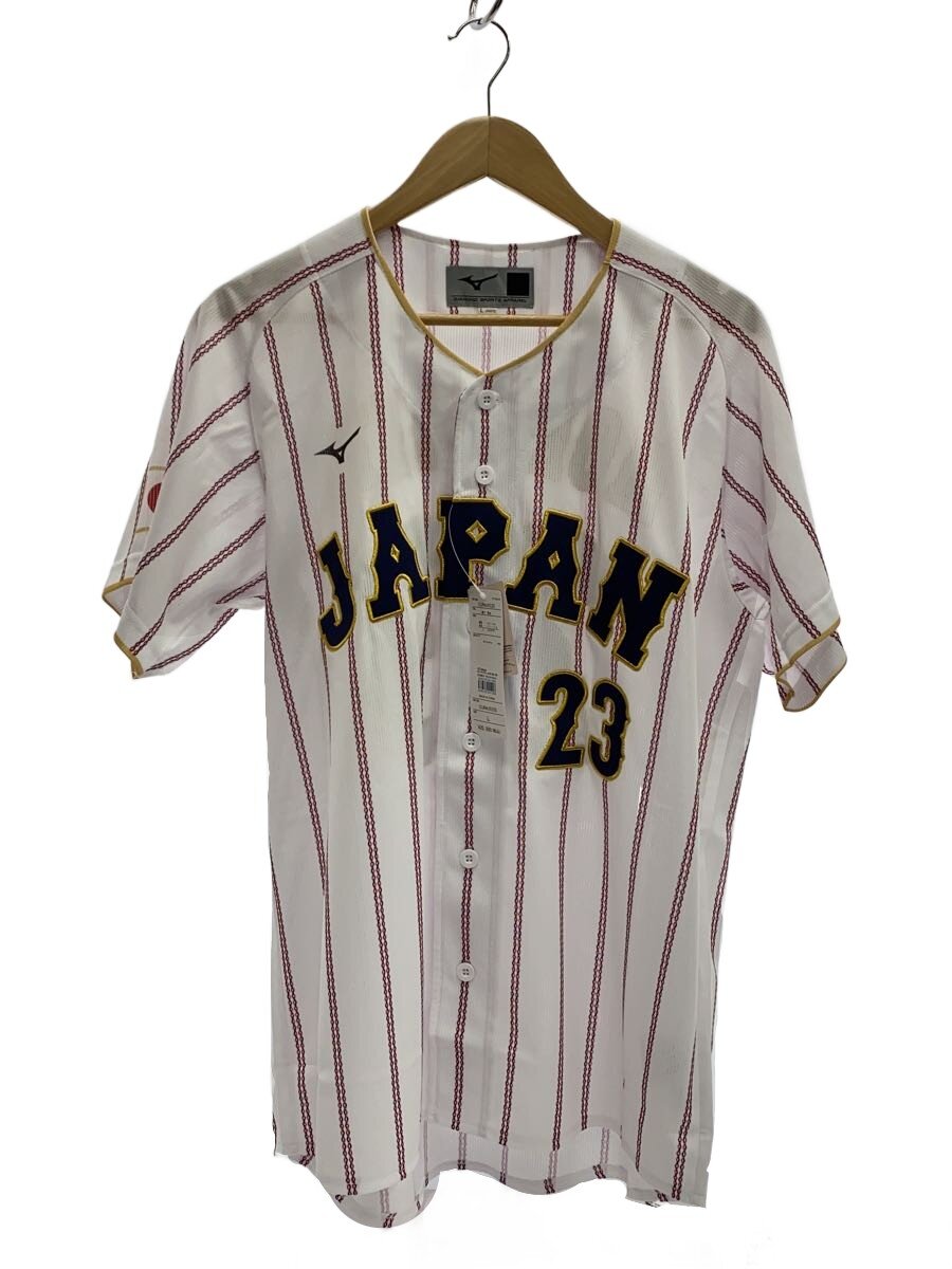 【中古】MIZUNO◆スポーツウェアー/L/WHT/侍ジャパン/森下翔太【運動競技】