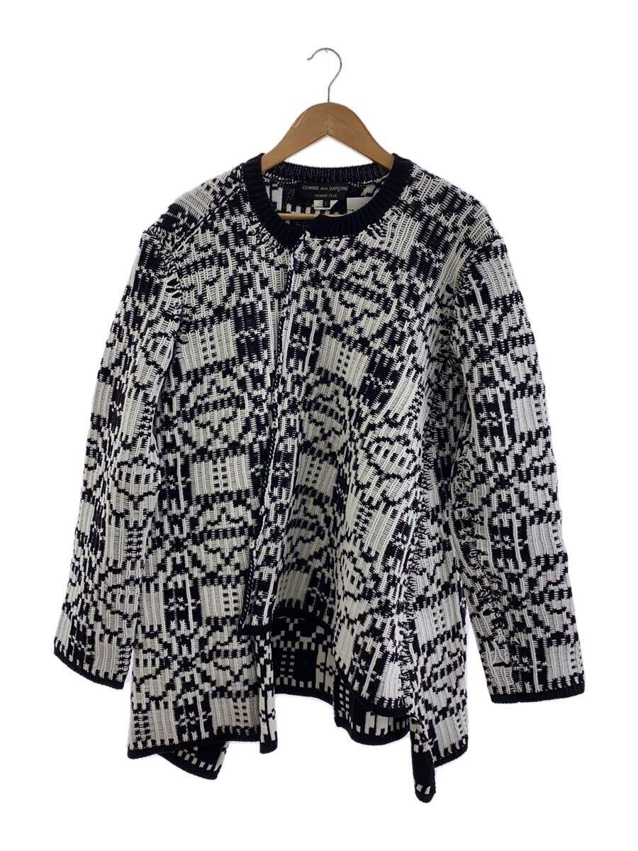 【中古】COMME des GARCONS HOMME PLUS◆編み物・スウェーター(朦々たる)/M/ポリエステル/マルチ色合い/総柄/PH-N018【メンズウェア】