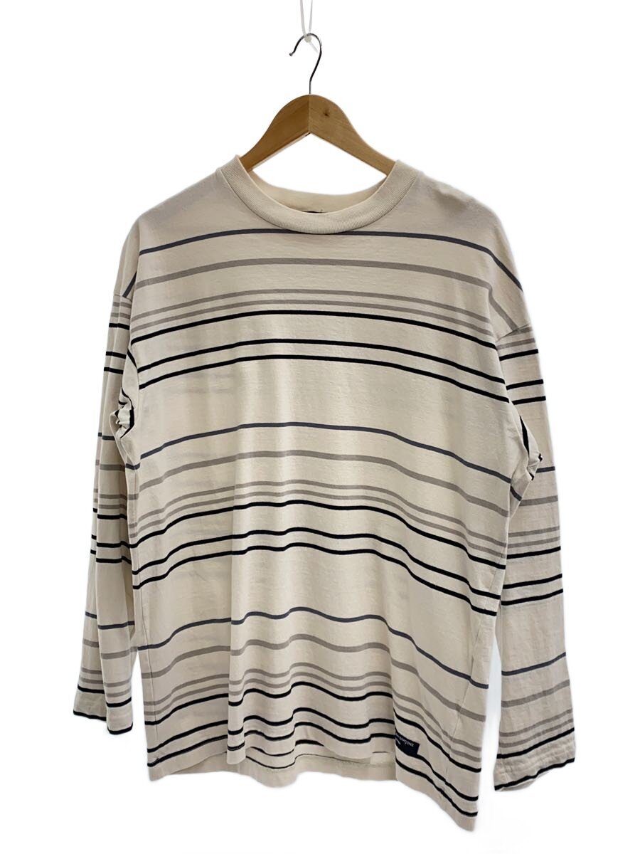 【中古】COMME des GARCONS HOMME◆長袖ティーシャツ/S/綿織物/WHT/間借り人/HM-T012【メンズウェア】