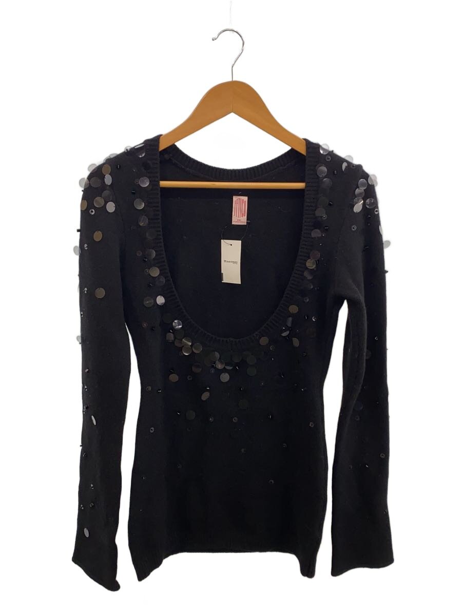 【中古】FETICO◆SPANGLE ANGOLA WOOL KNIT/1/ウール/BLK/FTC234-0702【レディースウェア】|2nd STREET 店