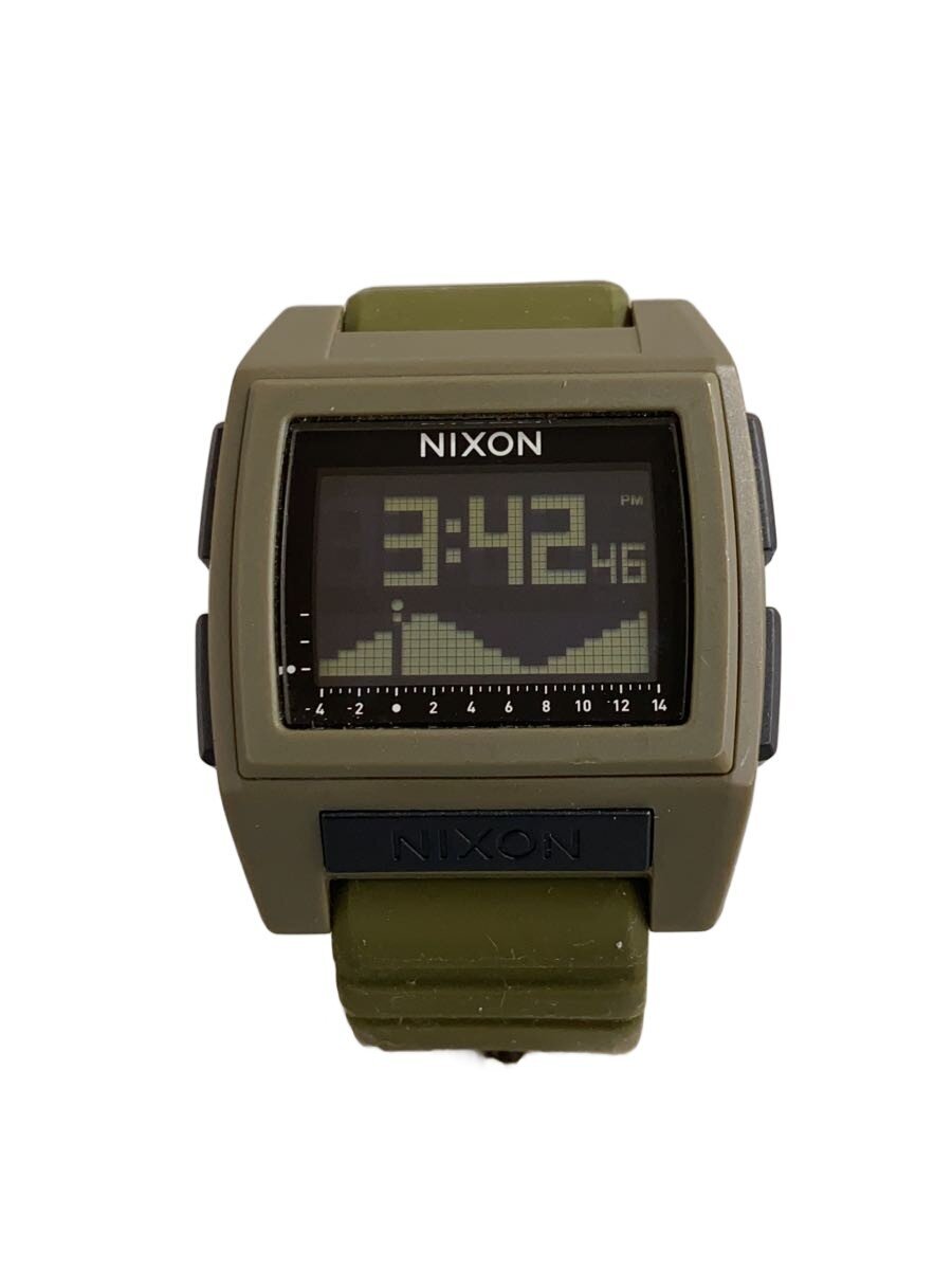 【中古】NIXON◆BASETIDE PRO/ウオッチ/デジタル/緑であること/A1212-1085【服飾雑貨他】