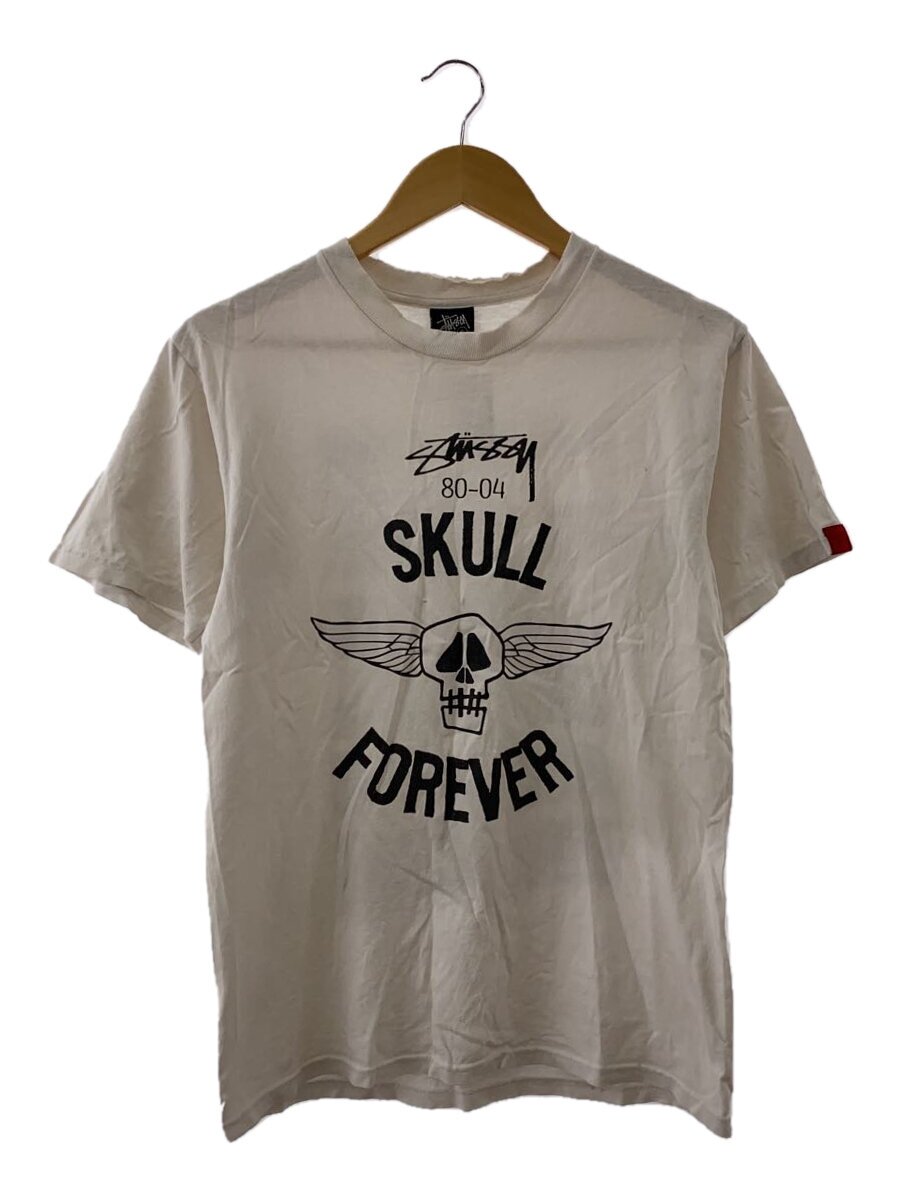 【中古】STUSSY◆00s/歴代スカルプルオーバー/S/綿織物/白いこと/刷り上げる【メンズウェア】