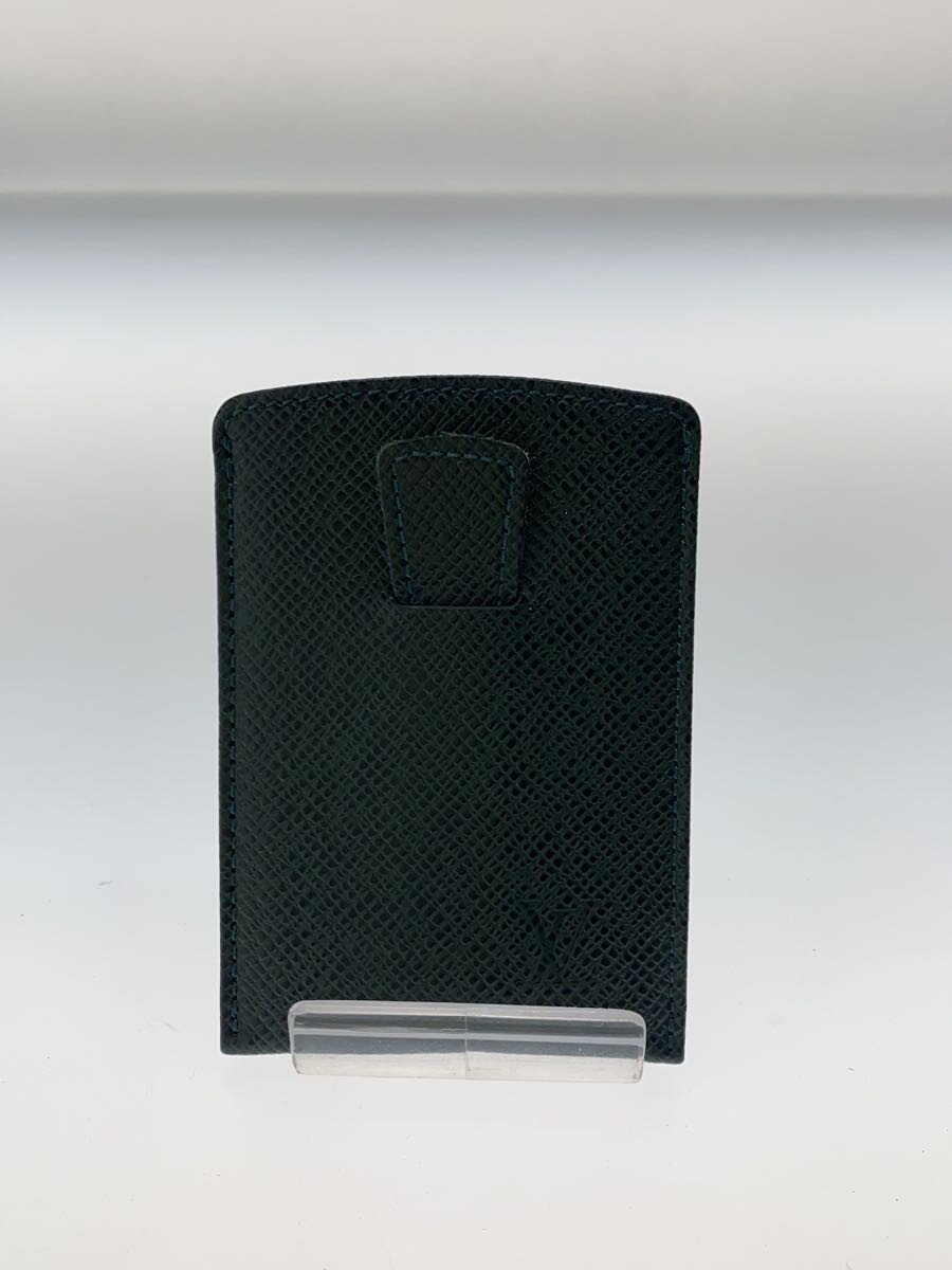 【中古】LOUIS VUITTON◆歌留多入れもの_引き分けガ/なめし革/GRN/メンズ【服飾雑貨他】