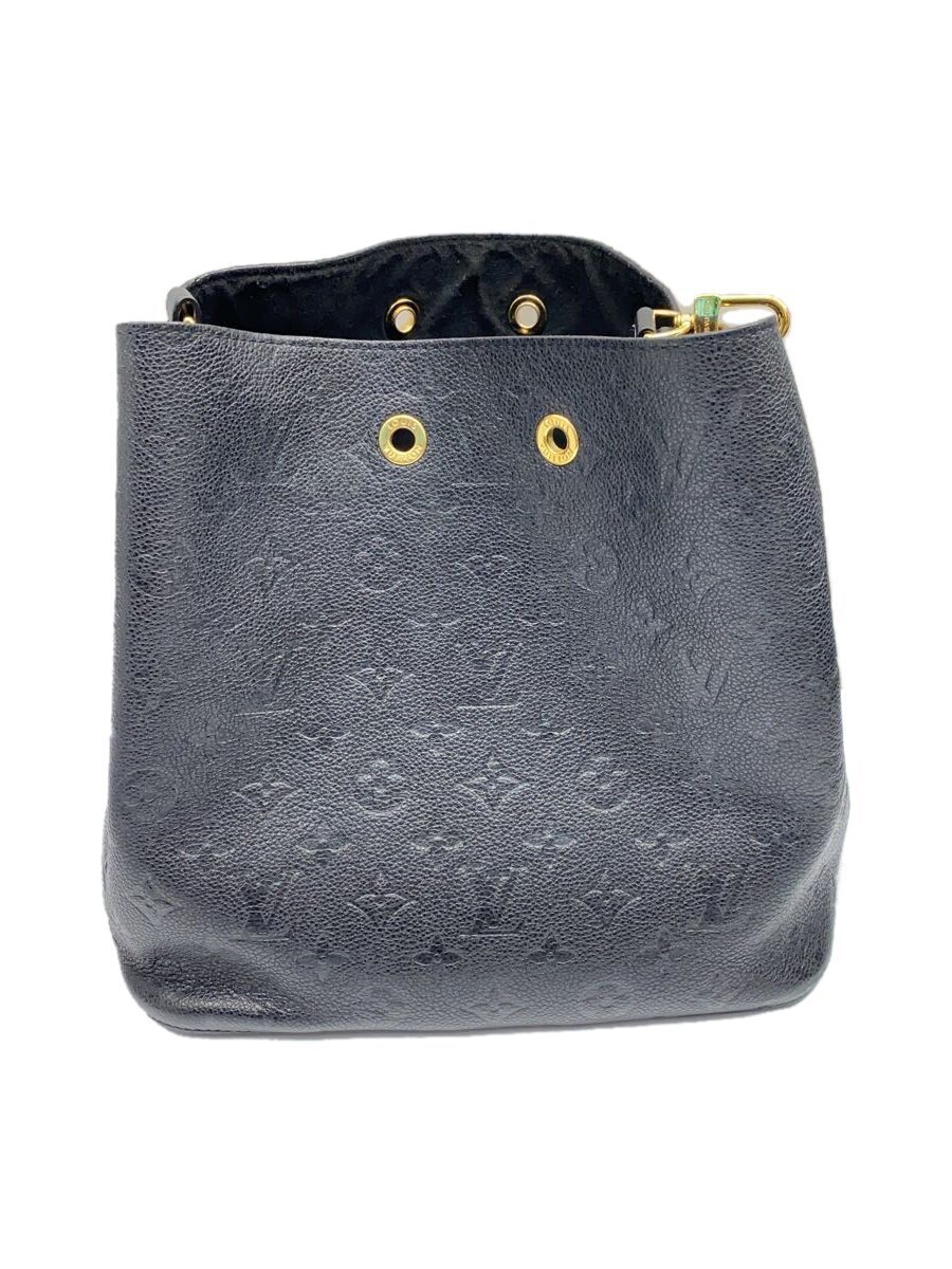 【中古】LOUIS VUITTON◆ネオ・ノエ_モノグラム・アン工業プラント_BLK/なめし革/BLK/総柄【御徒面子】