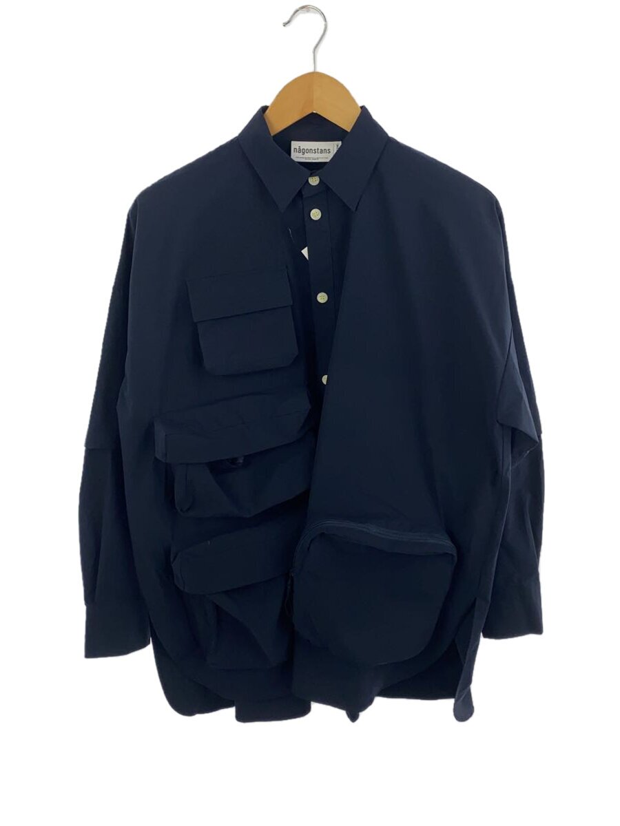 【中古】nagonstans◆長袖シャツ/M/ポリエステル/NVY/470IS830-1091【レディースウェア】｜2ｎｄ STREET 店