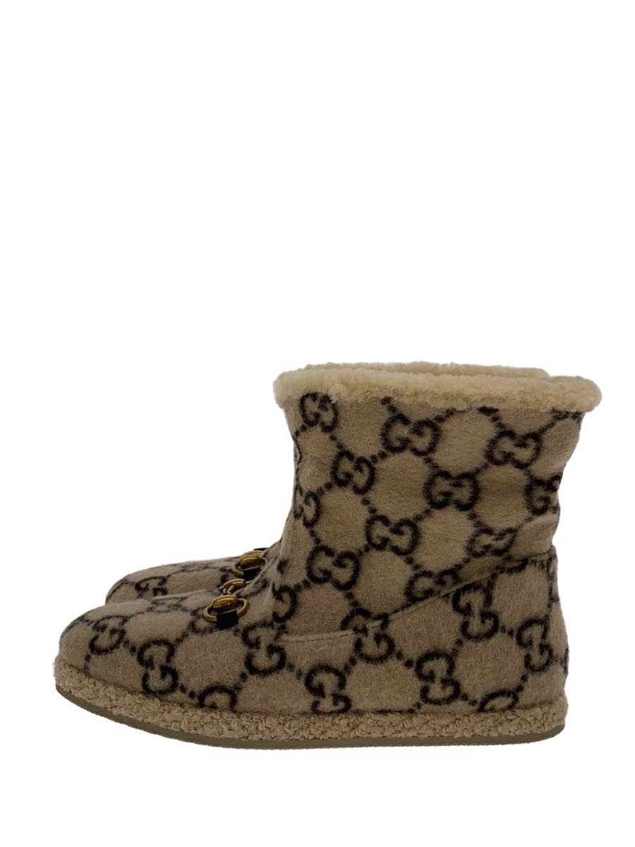 【中古】GUCCI◆ブーツ/38/BEG/スウェード【シューズ】｜2ｎｄ STREET 店
