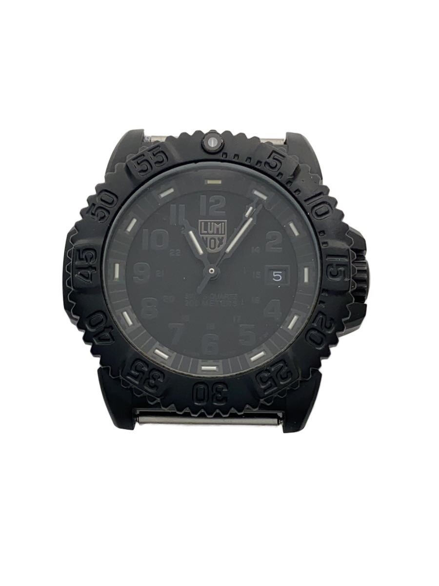 【中古】LUMINOX◆石英ウオッチ/アナログ/BLK/3050/3950【服飾雑貨他】