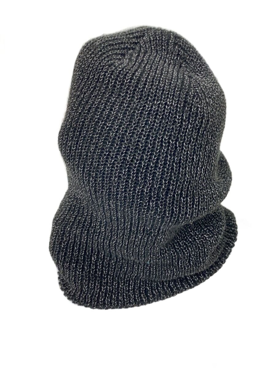 【中古】STUSSY◆Cuff Beanie Reflective Yarn/旗がしら/FREE/アクリル繊維/BLK/1321223【服飾雑貨他】