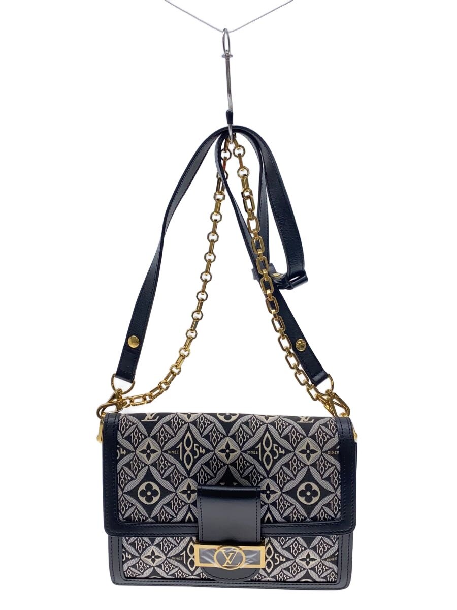 【中古】LOUIS VUITTON◆ドーフィーヌMM_モノグラム・ジャガード_Since1854/--/GRY【御徒面子】