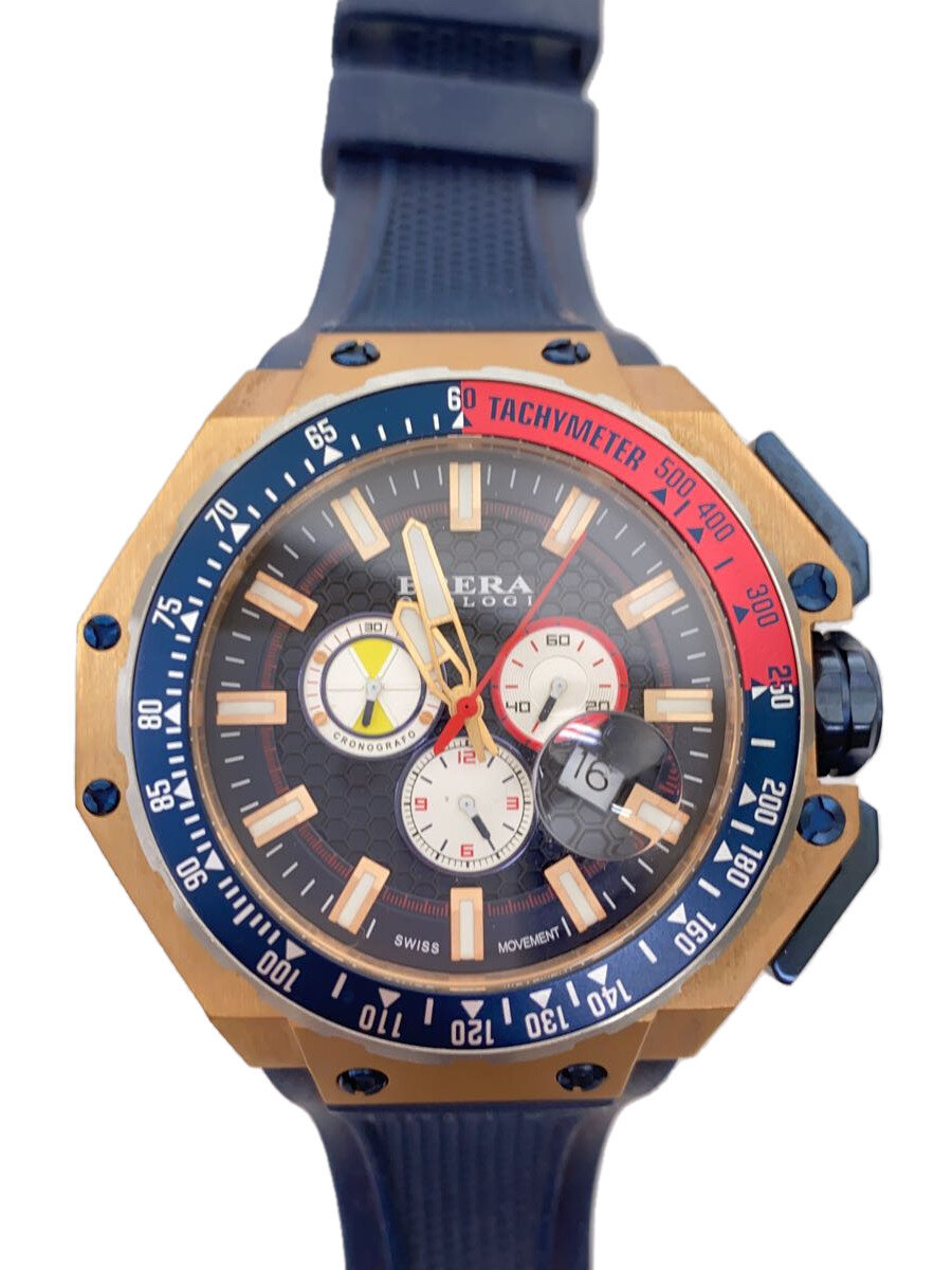 【中古】BRERA OROLOGI◆クォーツ腕時計/アナログ/ラバー/BLK/NVY/BRGTC5405【服飾雑貨他】｜2ｎｄ STREET 店