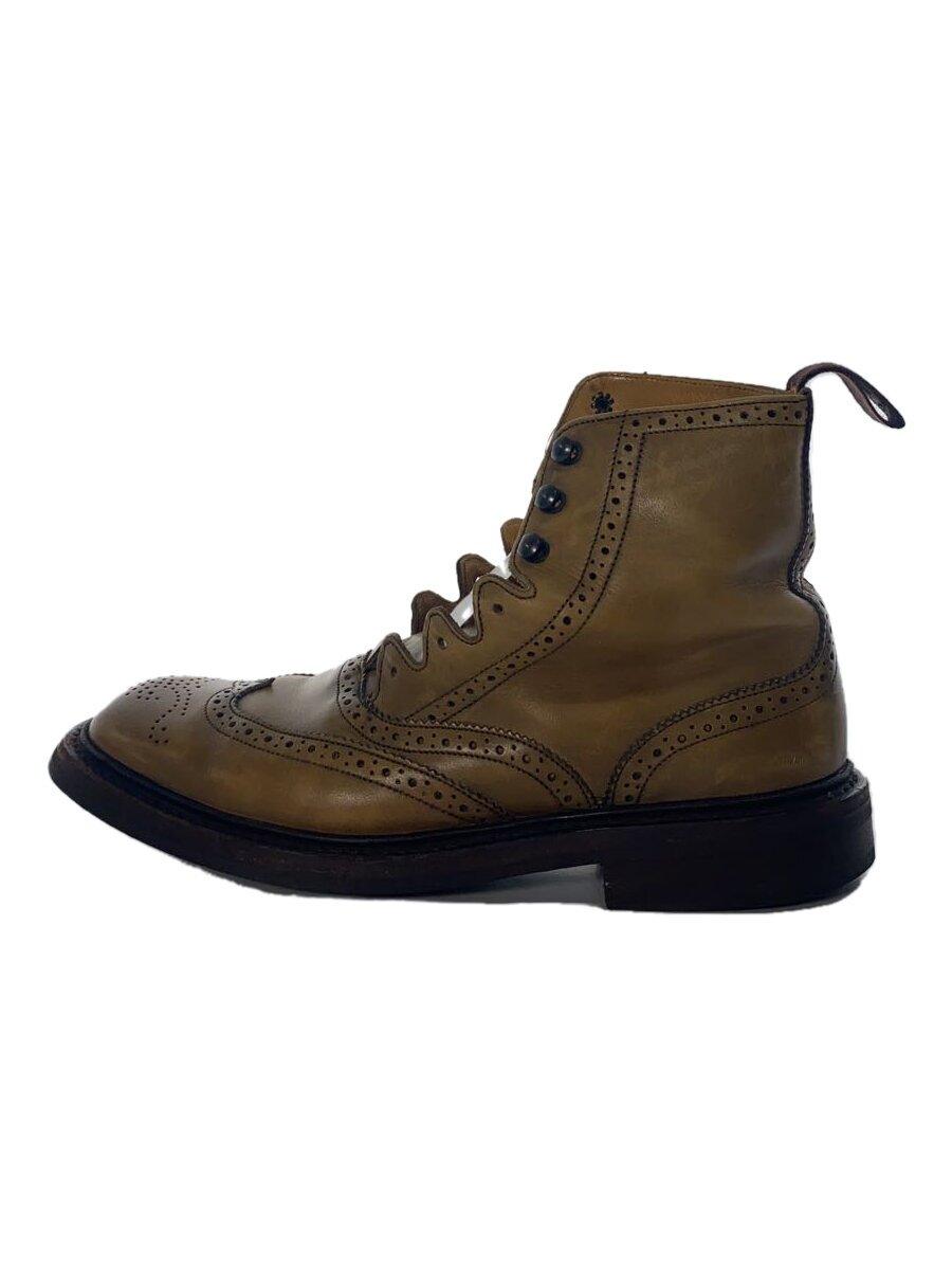 【中古】Tricker’s◆レースアップブーツ/--/BEG/M5941【シューズ】