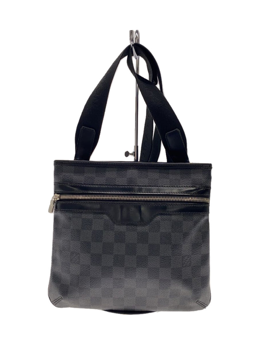 【中古】LOUIS VUITTON◆トマス_ダミエ・グラフィット/PVC/BLK//【御徒面子】