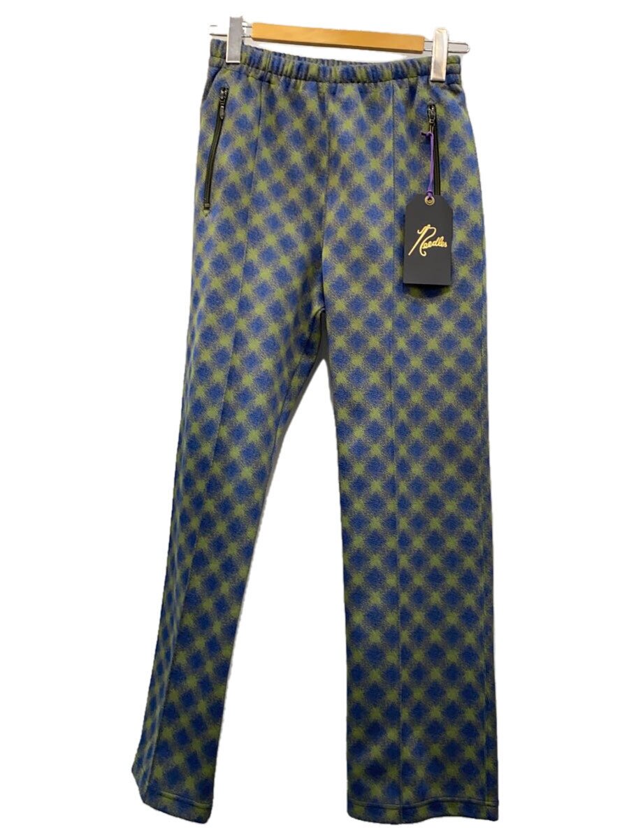【中古】Needles◆TRACK PANT-POLY JQ/S/ポリエステル/BLU/照合のしるし/LQ225【メンズウェア】
