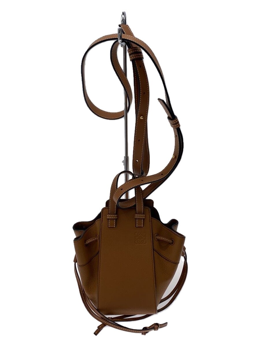 【中古】LOEWE◆Hammock Drawstring Mini/ハンモックドローストリングミニ/なめし革/CML/50731412【御徒面子】