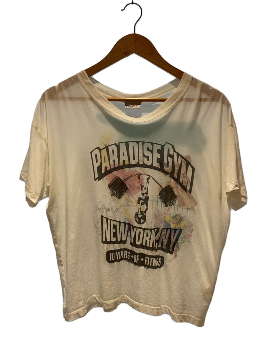 【中古】Vaquera◆Reverseible T-Shirt/ティーシャツ/XL/綿織物/WHT/刷り上げる/VAQ07T010【レディース御召しもの】