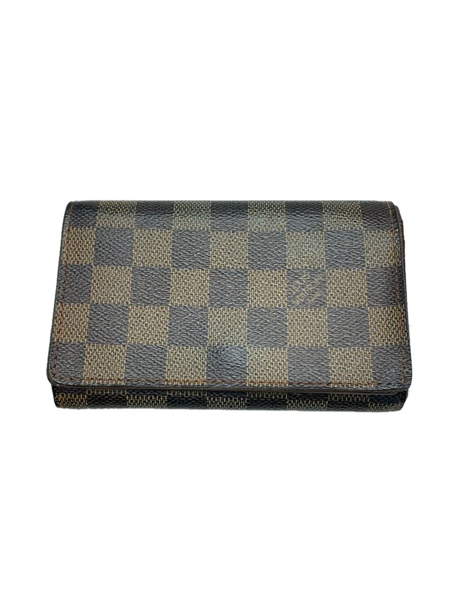 【中古】LOUIS VUITTON◆ポルト・モネ・ビエ・トレゾール_ダミエ・エベヌ_BRW/PVC/BRW/メンズ//【服飾雑貨他】｜2ｎｄ STREET 店
